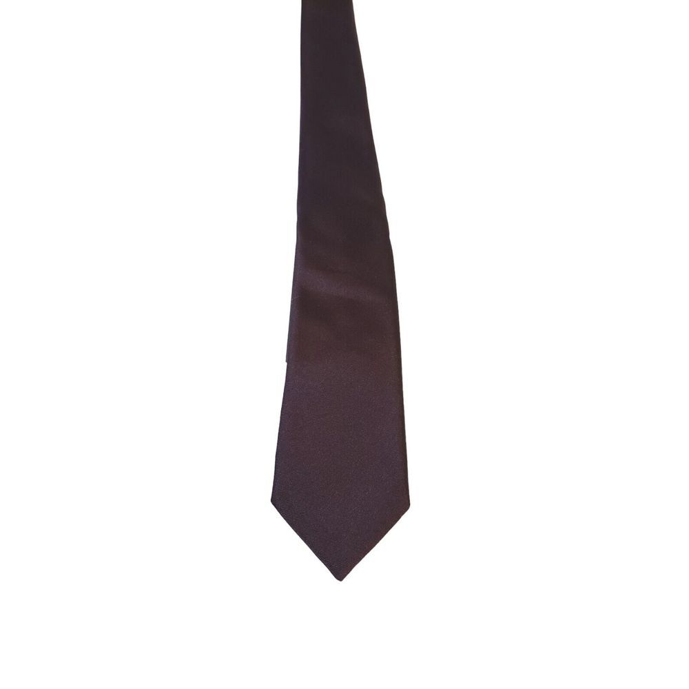 NWT H & M MENS BURGUNDY SOLID WOVEN 100% SILK NECKTIE TIE DESIGNER
